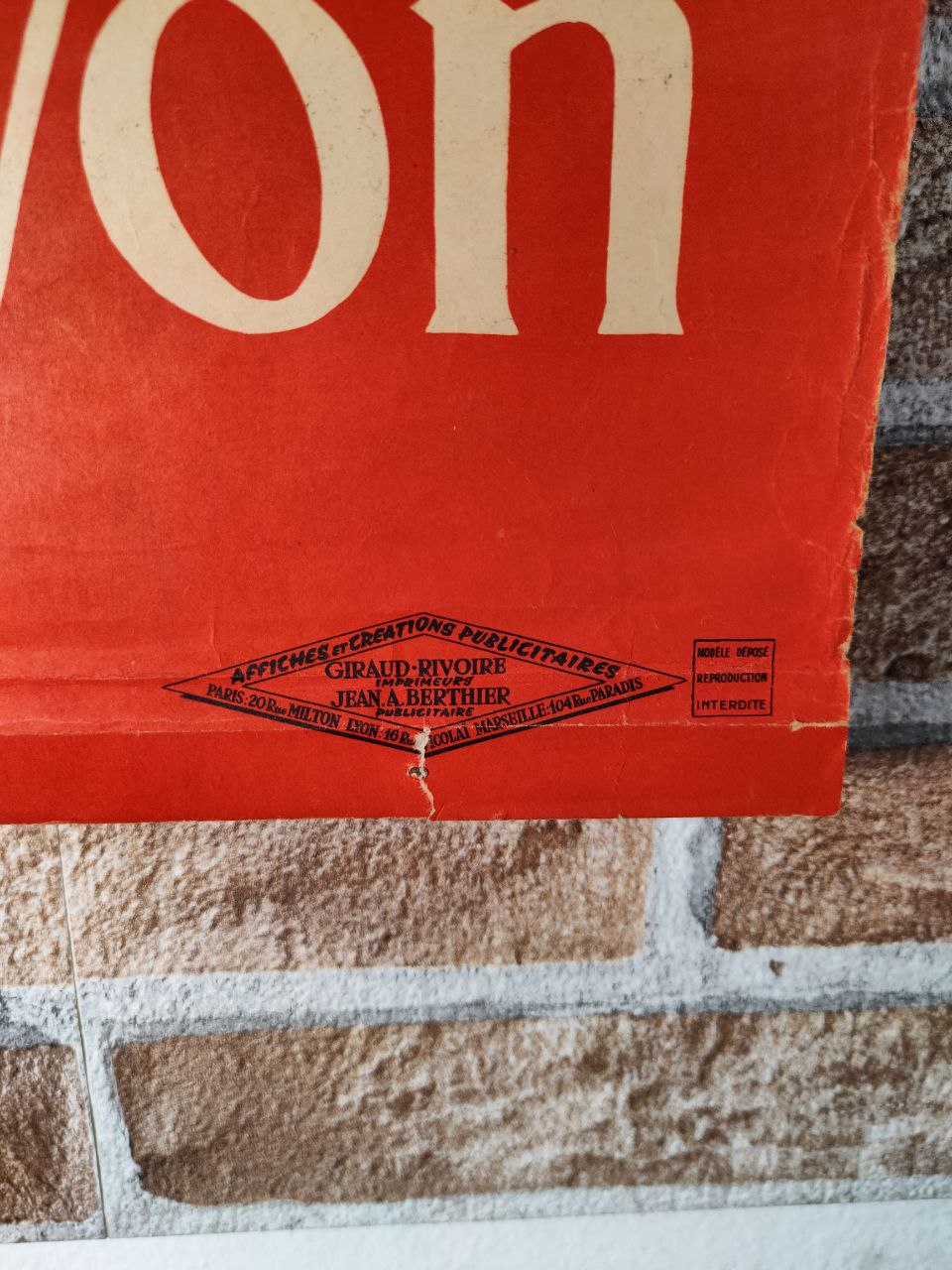 Manifesto originale pubblicitario - Bimillénaire de Lyon - Lione