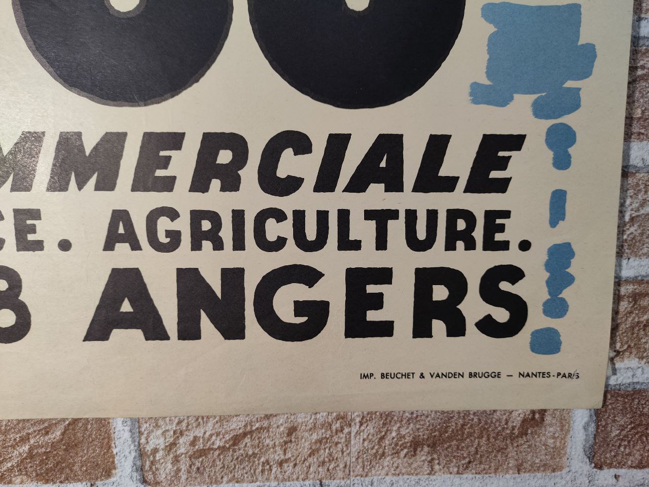Manifesto originale pubblicitario - Anjou - France