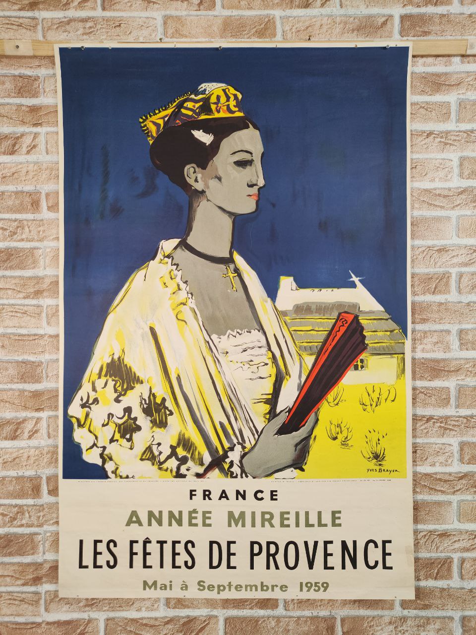 Manifesto originale pubblicitario - Annèe Mireille - France - Les fètes de Provence