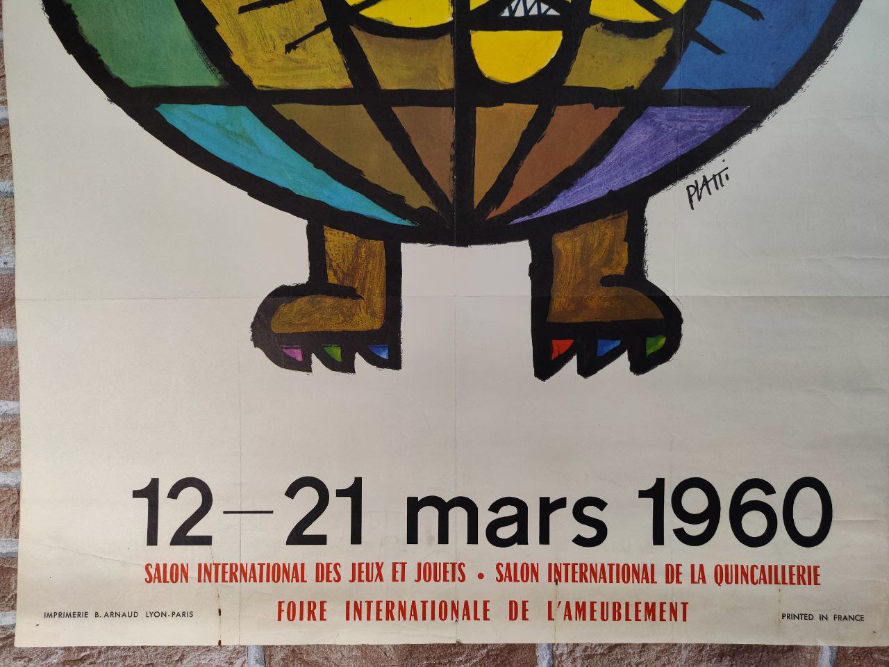 Manifesto originale pubblicitario - Foire Internationale de Lyon