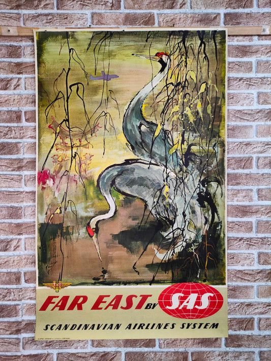 Manifesto originale pubblicitario - SAS - Far East