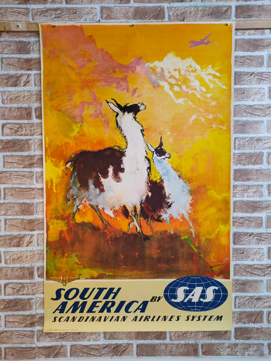Manifesto originale pubblicitario - SAS -South America