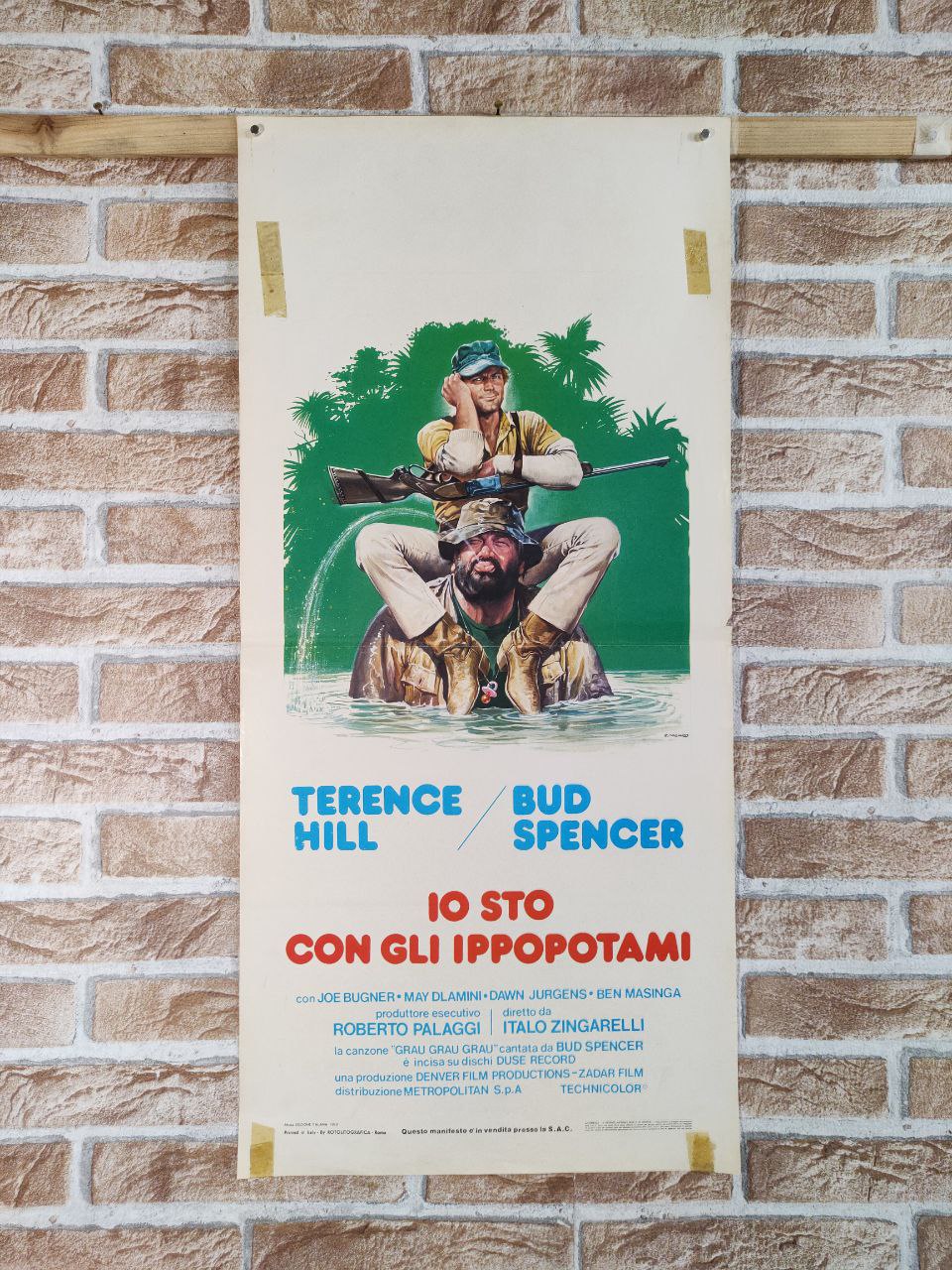 Locandina originale di cinema - Io sto con gli ippopotami