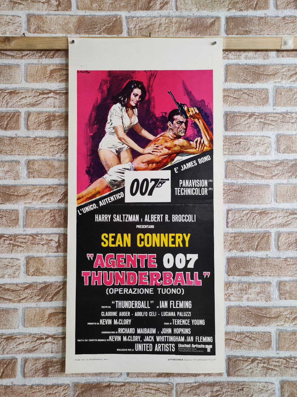 Locandina originale di cinema - James Bond 007, Thunderball (Operazione tuono)