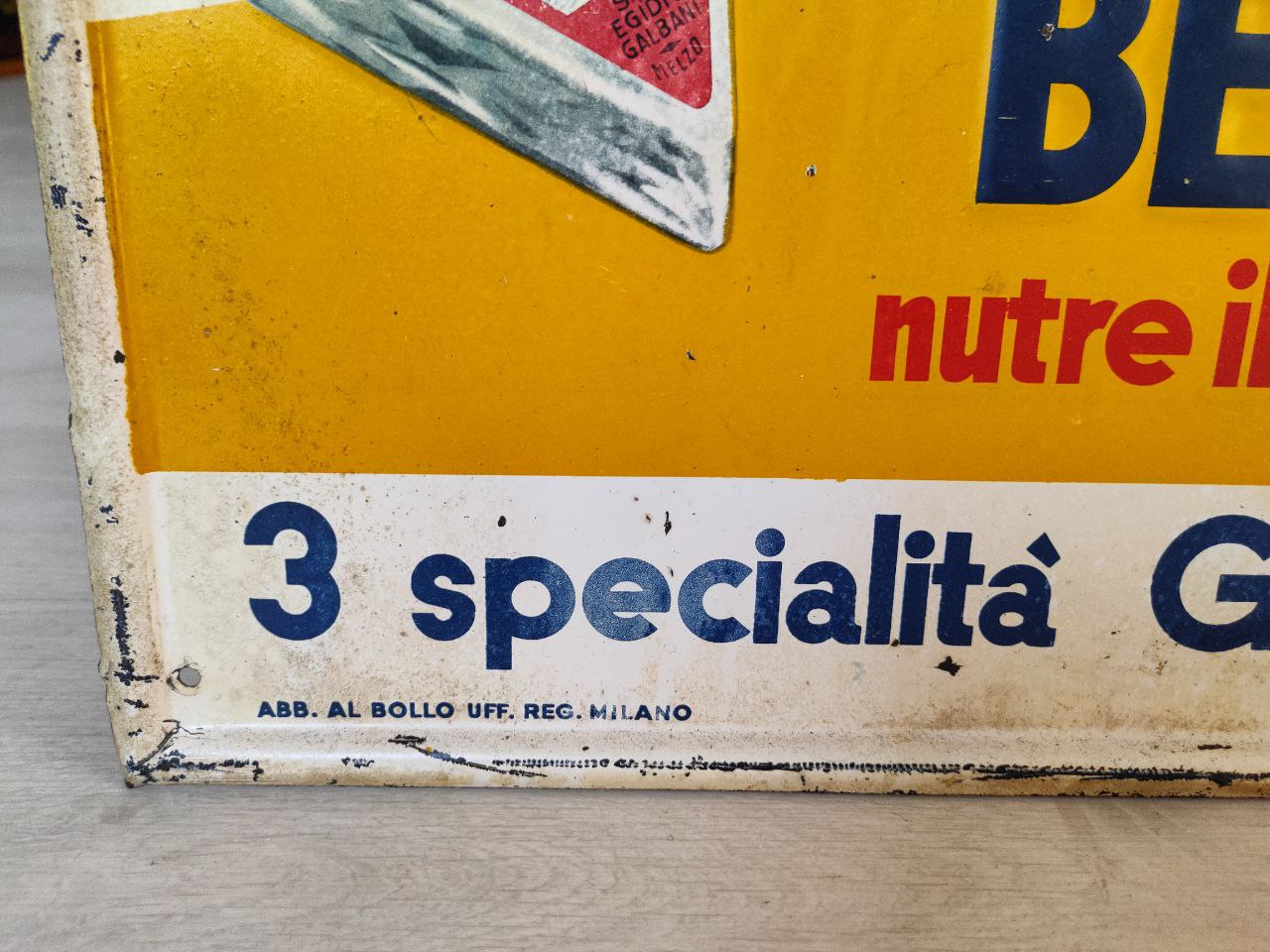 Insegna litografata - Galbani, Bel Paese, Certosino, Bebè