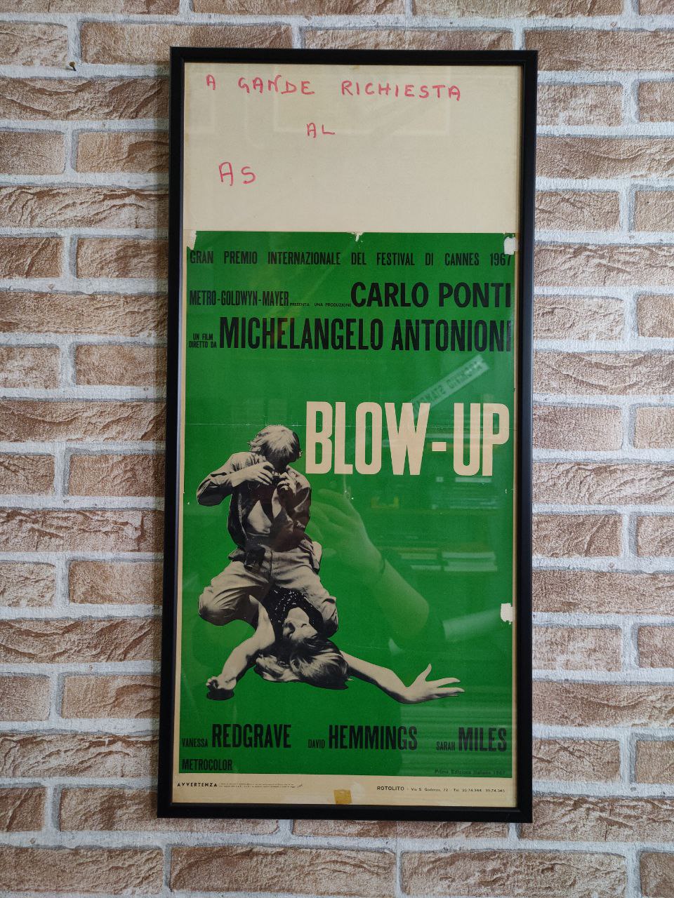Locandina originale di cinema - Blow-Up