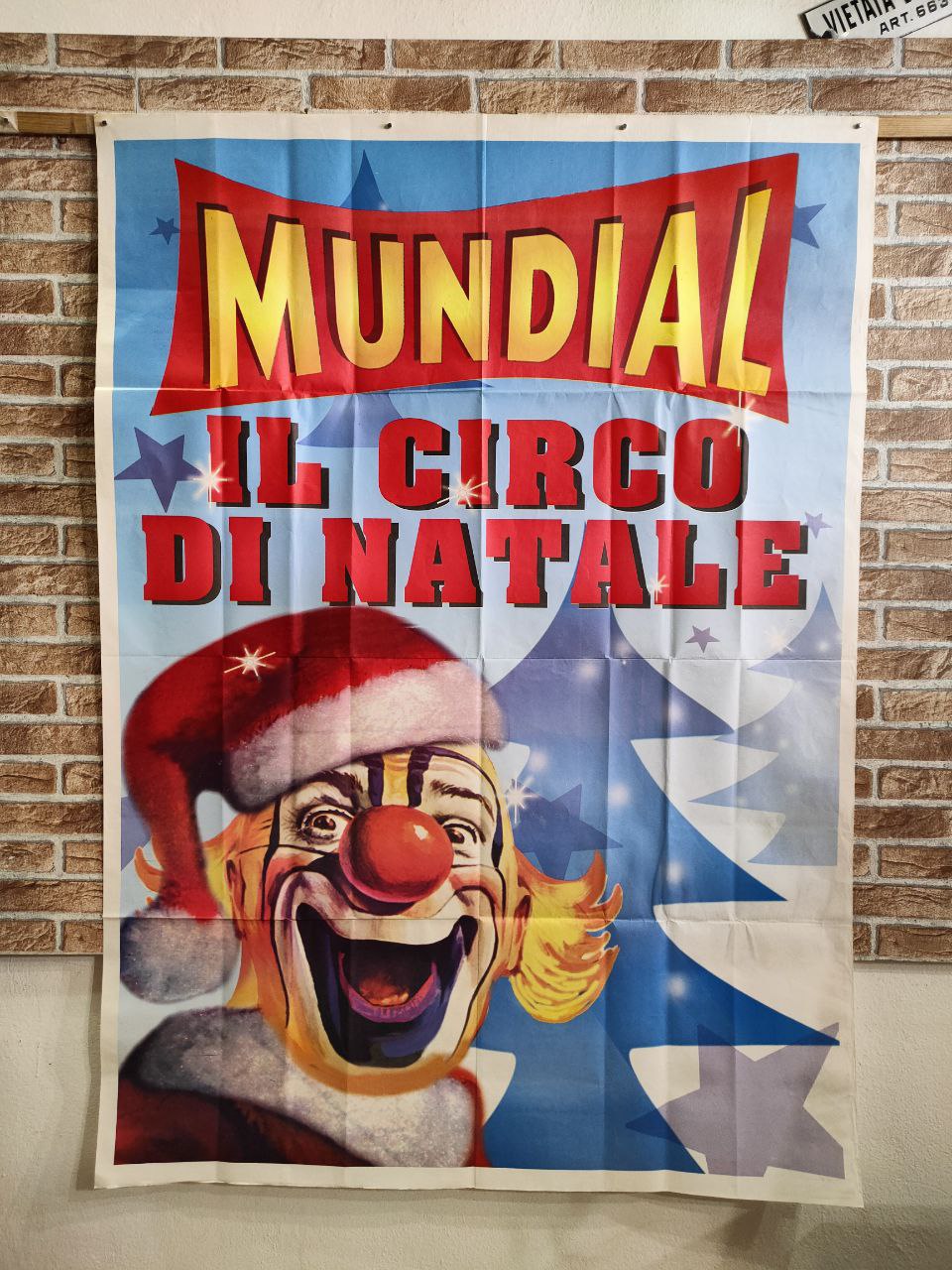 Manifesto originale pubblicitario - Mundial il circo di Natale