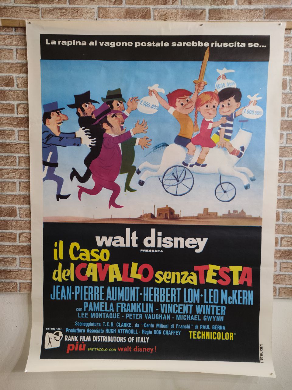 Manifesto originale di cinema - Il caso del cavallo senza testa