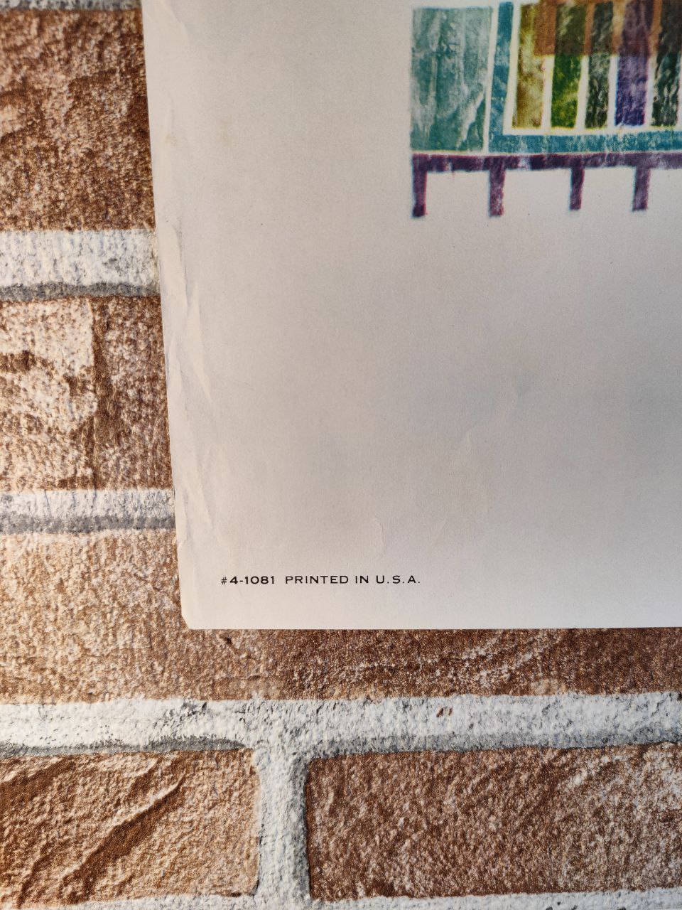 Manifesto originale pubblicitario - TWA Israel