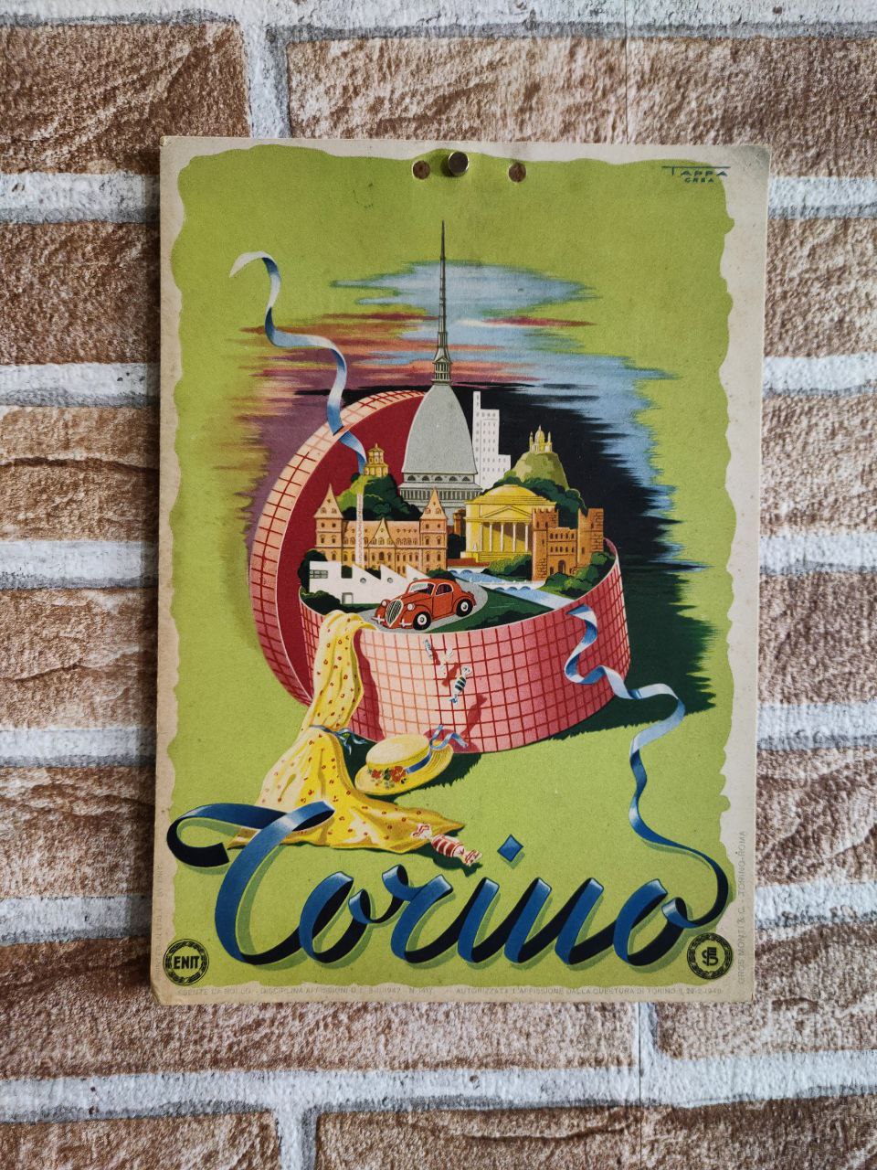 Cartonato pubblicitario Torino - ENIT