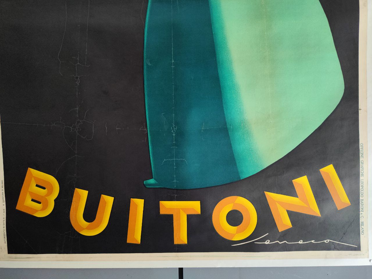 Manifesto originale pubblicitario - Buitoni Pasta Glutinata