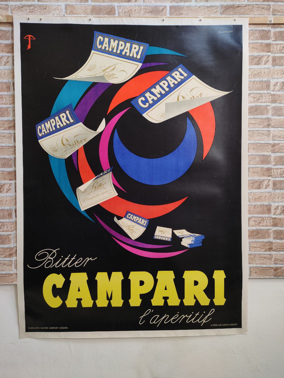 Manifesto originale pubblicitario - Bitter Campari