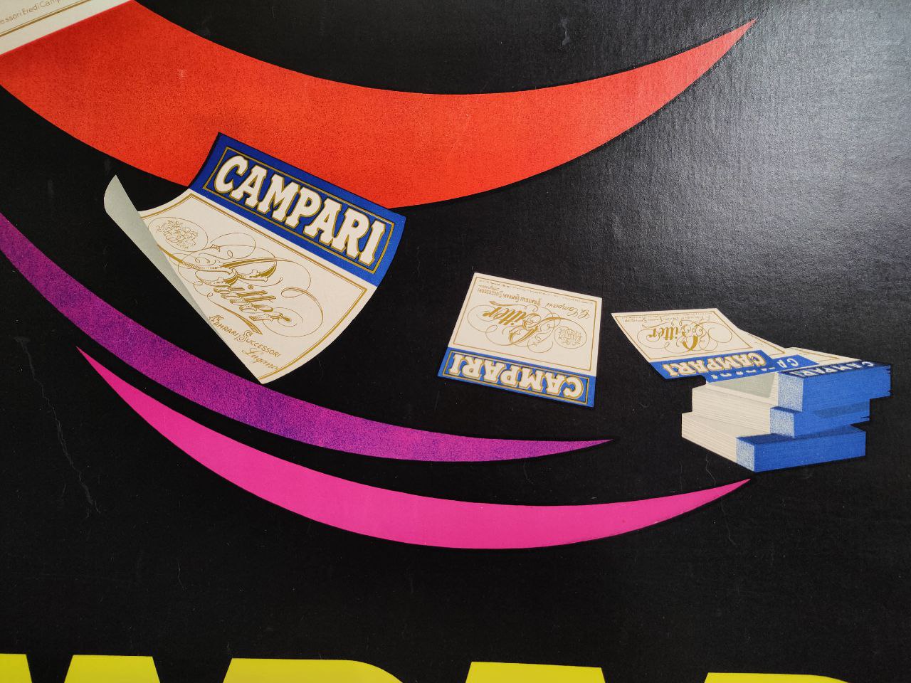 Manifesto originale pubblicitario - Bitter Campari