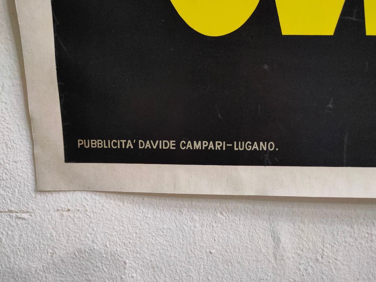 Manifesto originale pubblicitario - Bitter Campari