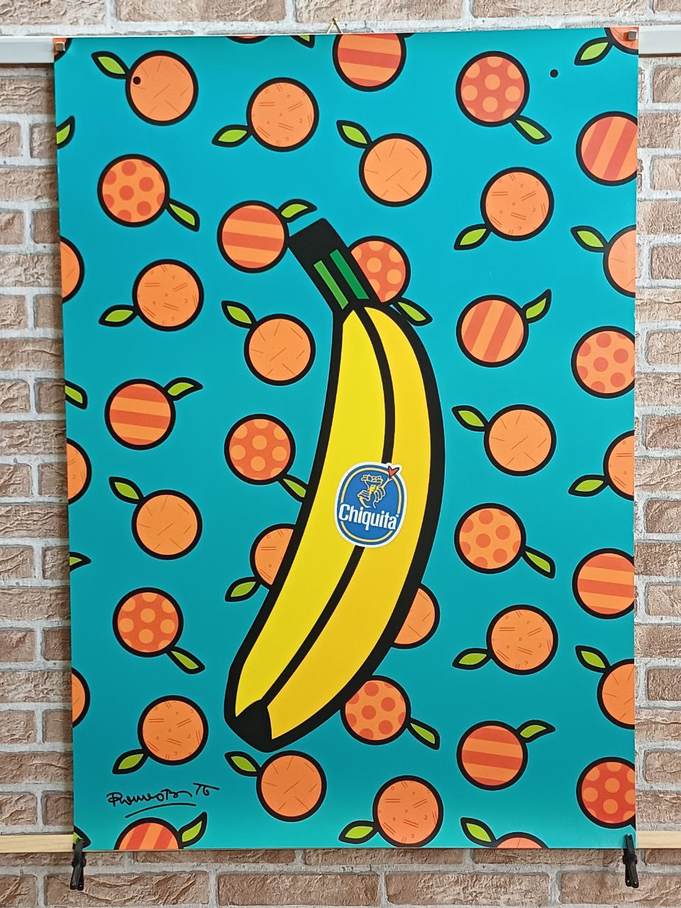Manifesto originale pubblicitario - Banane Chiquita