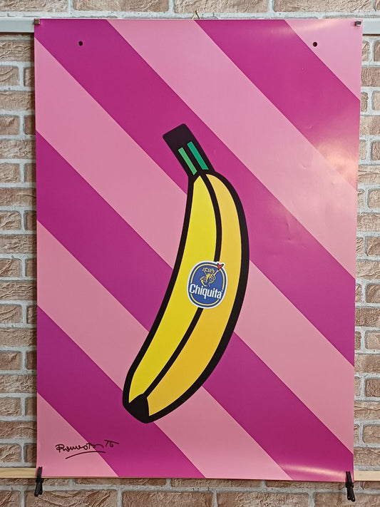 Manifesto originale pubblicitario - Banane Chiquita