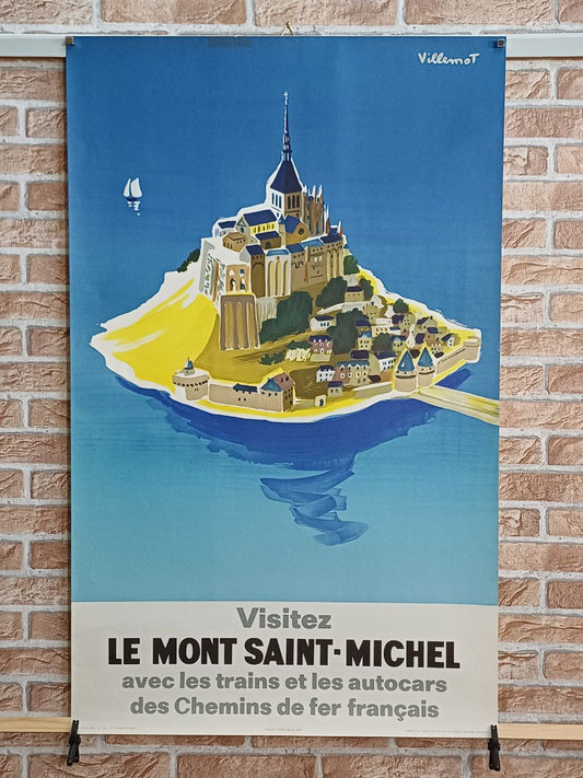 Manifesto originale pubblicitario - Mont Saint Michel SNCF