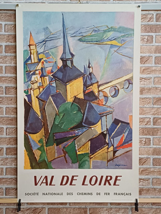 Manifesto originale pubblicitario - Valle della Loira - Val de Loire SNCF