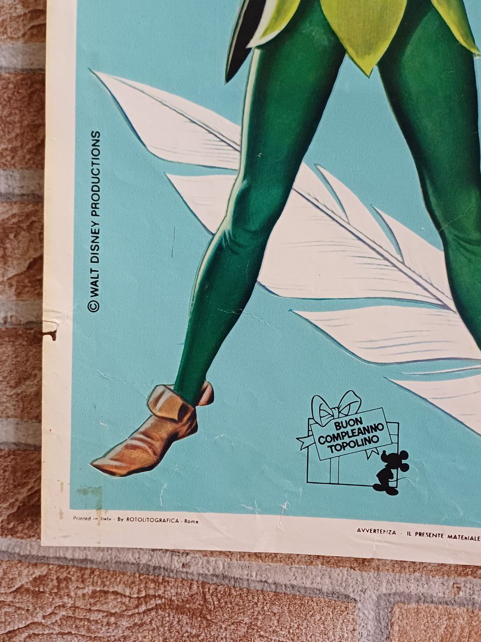 Fotobusta originale di cinema - Walt Disney - "Peter Pan"