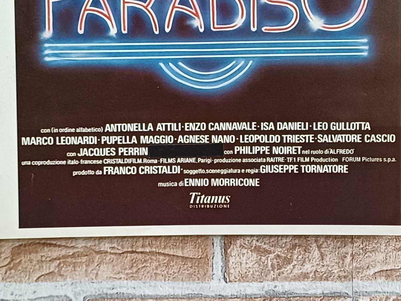 Locandina originale di cinema - Nuovo cinema Paradiso"