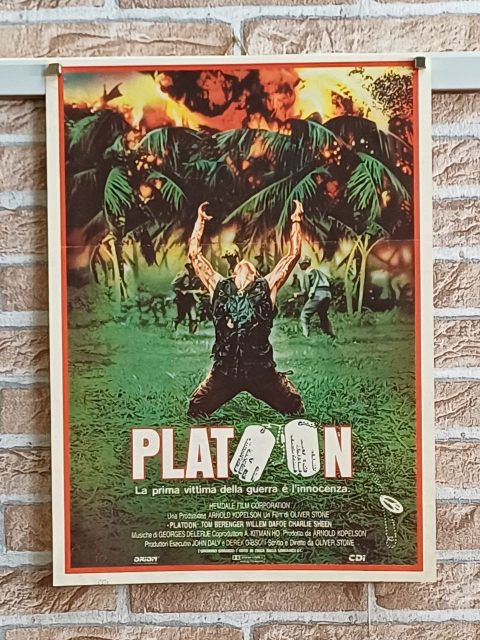 Locandina originale di cinema - "Platoon"