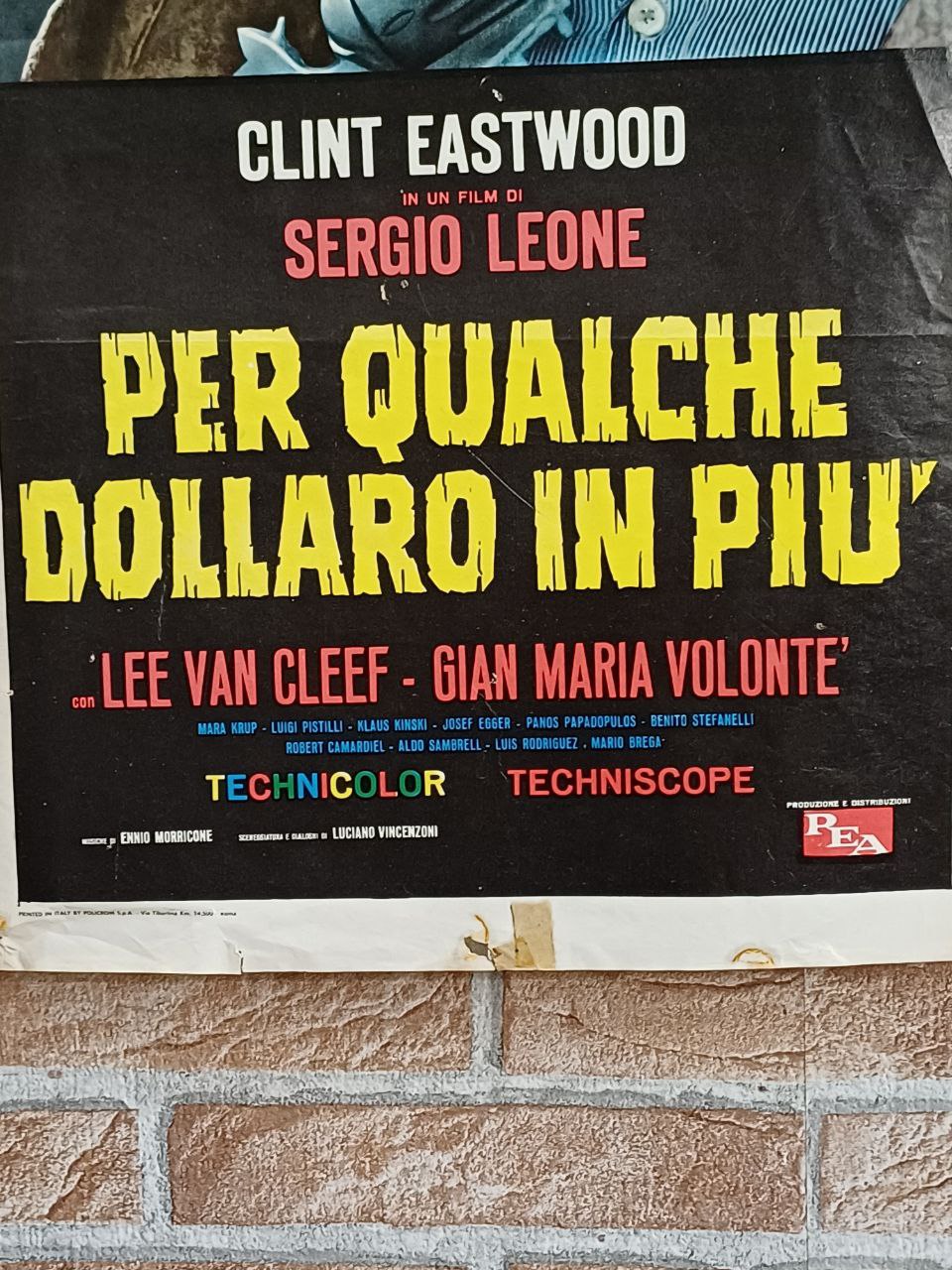 Locandina originale di cinema - "Per qualche dollaro in più"