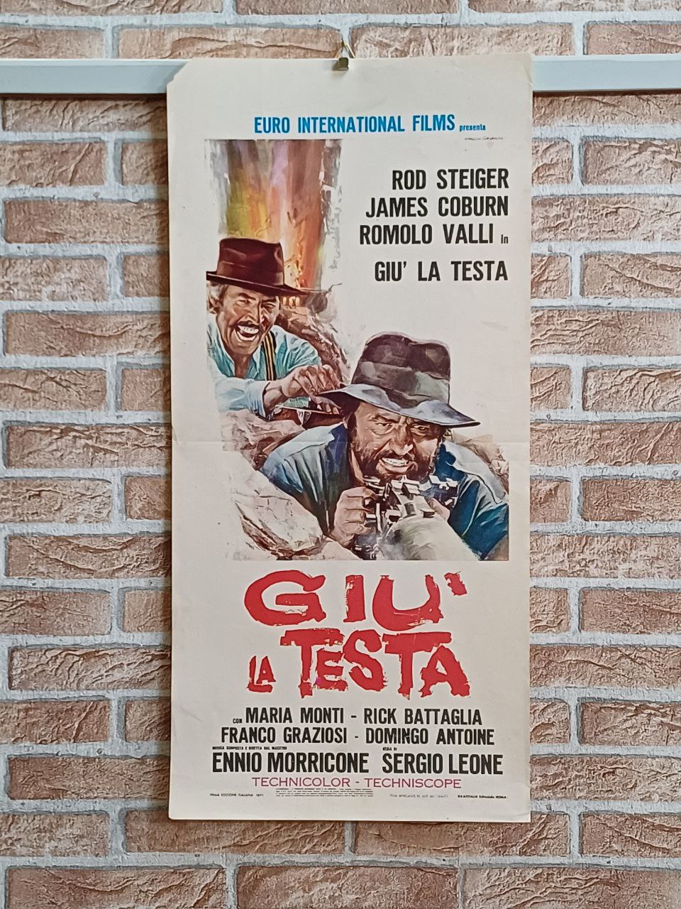 Locandina originale di cinema - "Giù la testa"