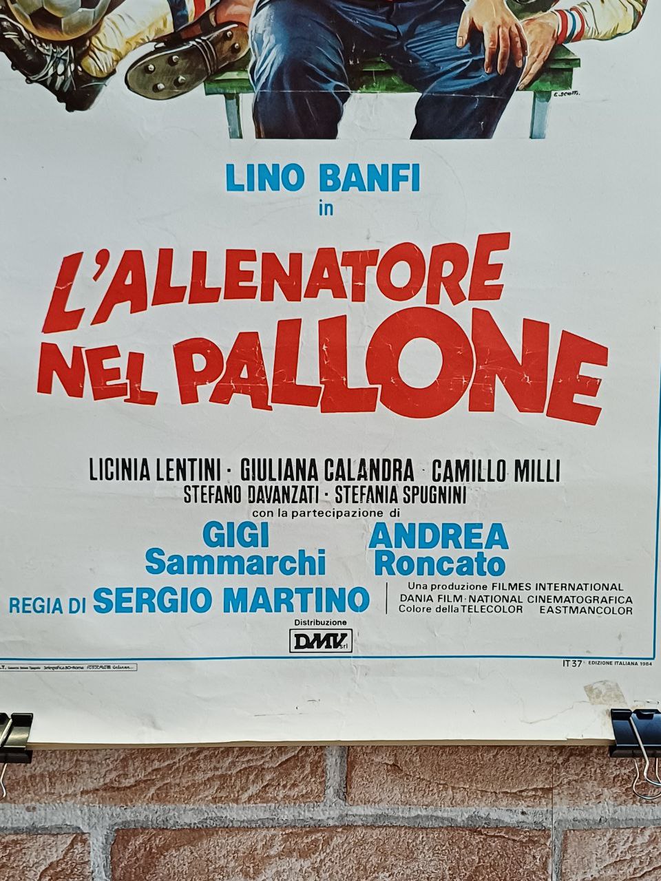 Locandina originale di cinema - "L'allenatore nel pallone"