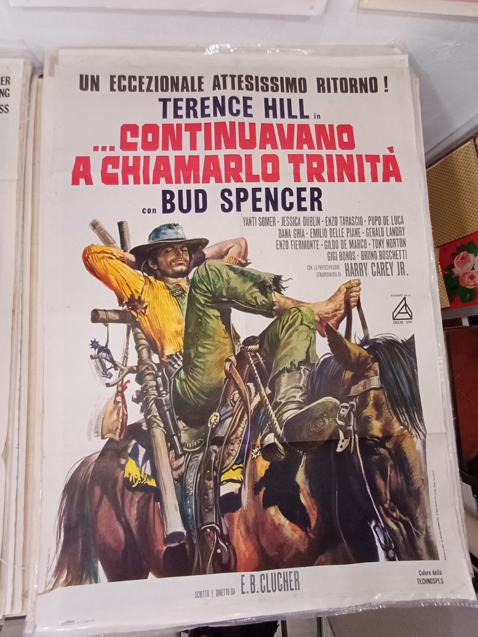 Manifesto originale di cinema - "Continuavano a chiamarlo Trinità"