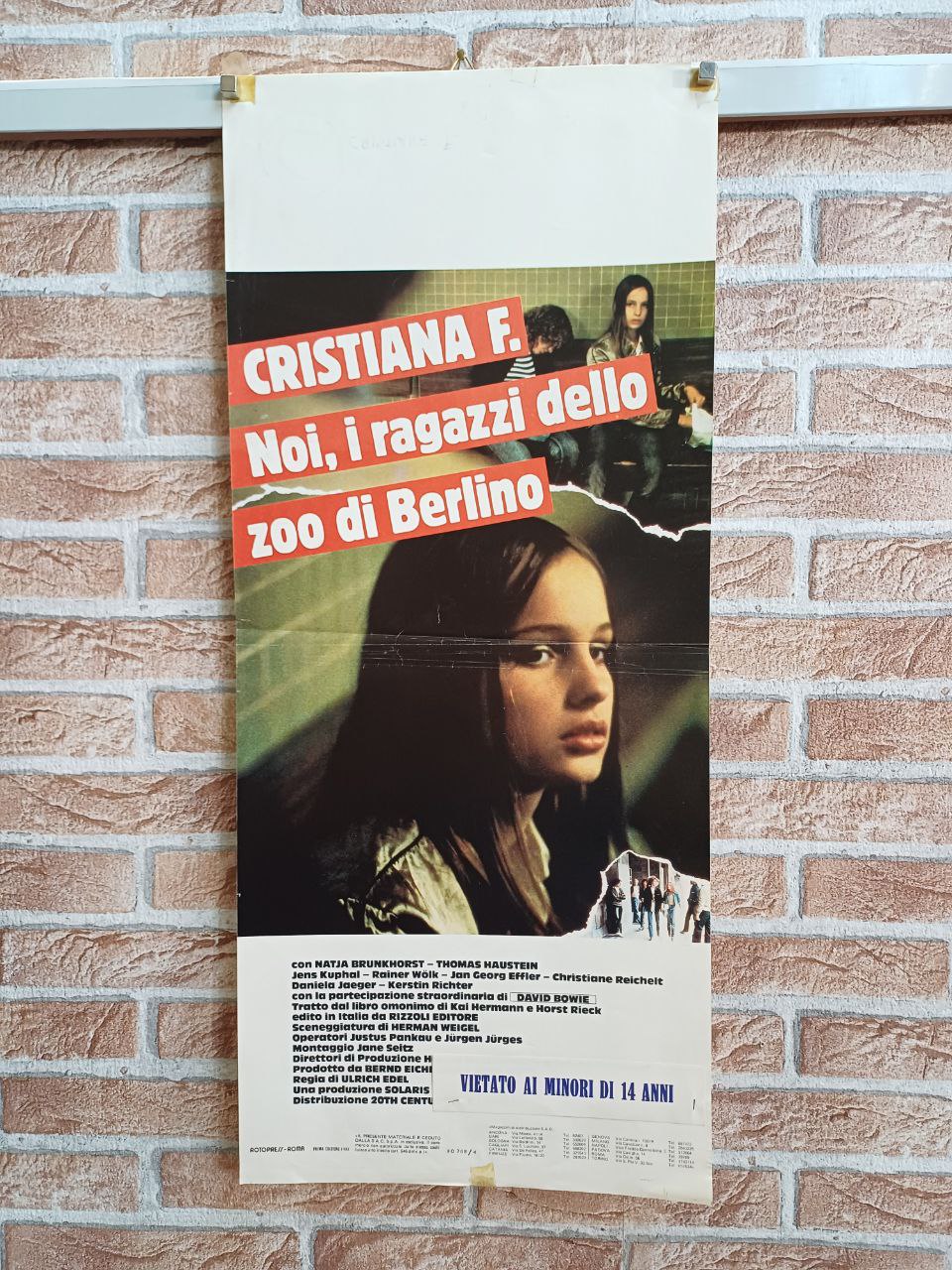 Locandina originale di cinema - Cristiana F. - Noi i ragazzi dello zoo di Berlino
