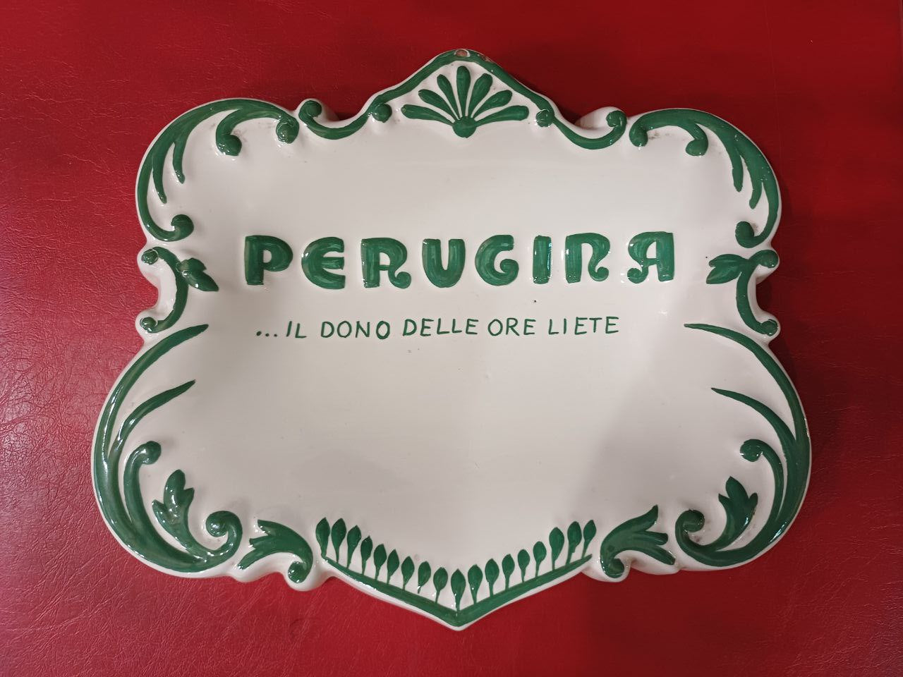 Rendiresto pubblicitario in ceramica - Perugina