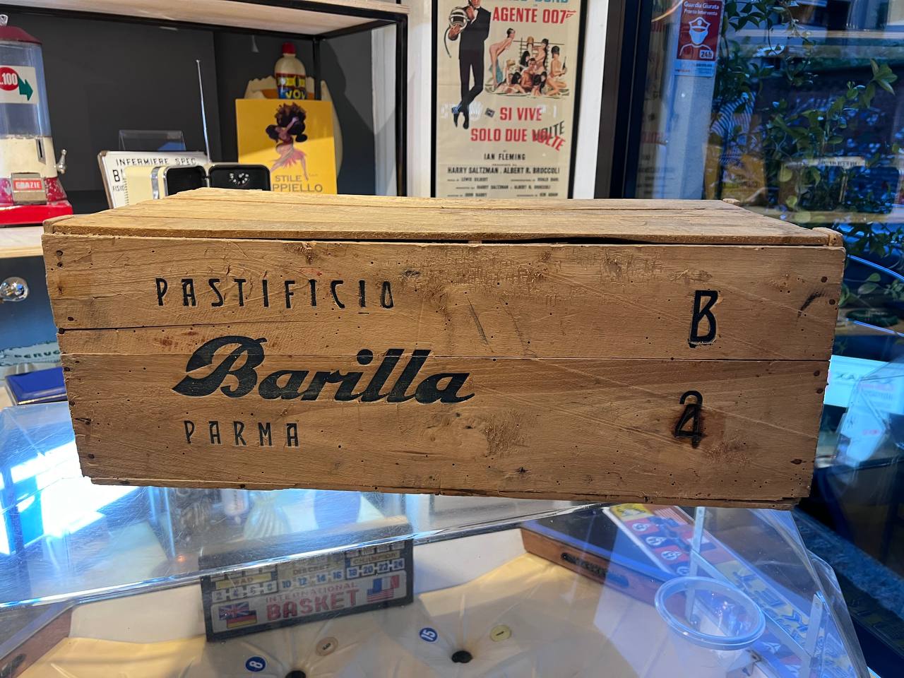 Scatola in legno originale Pasta Barilla - Parma