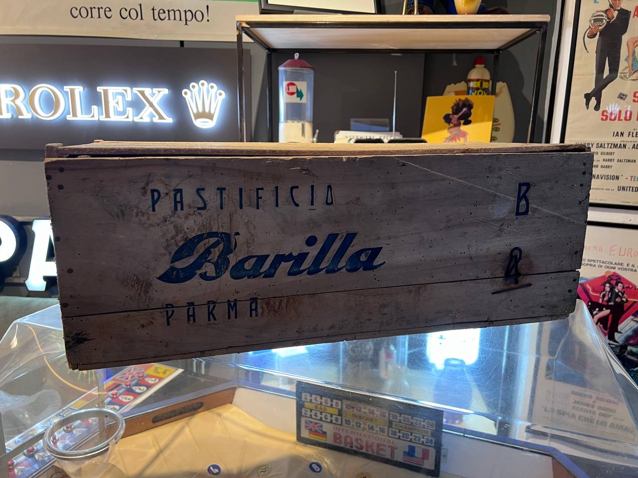 Scatola in legno originale Pasta Barilla - Parma
