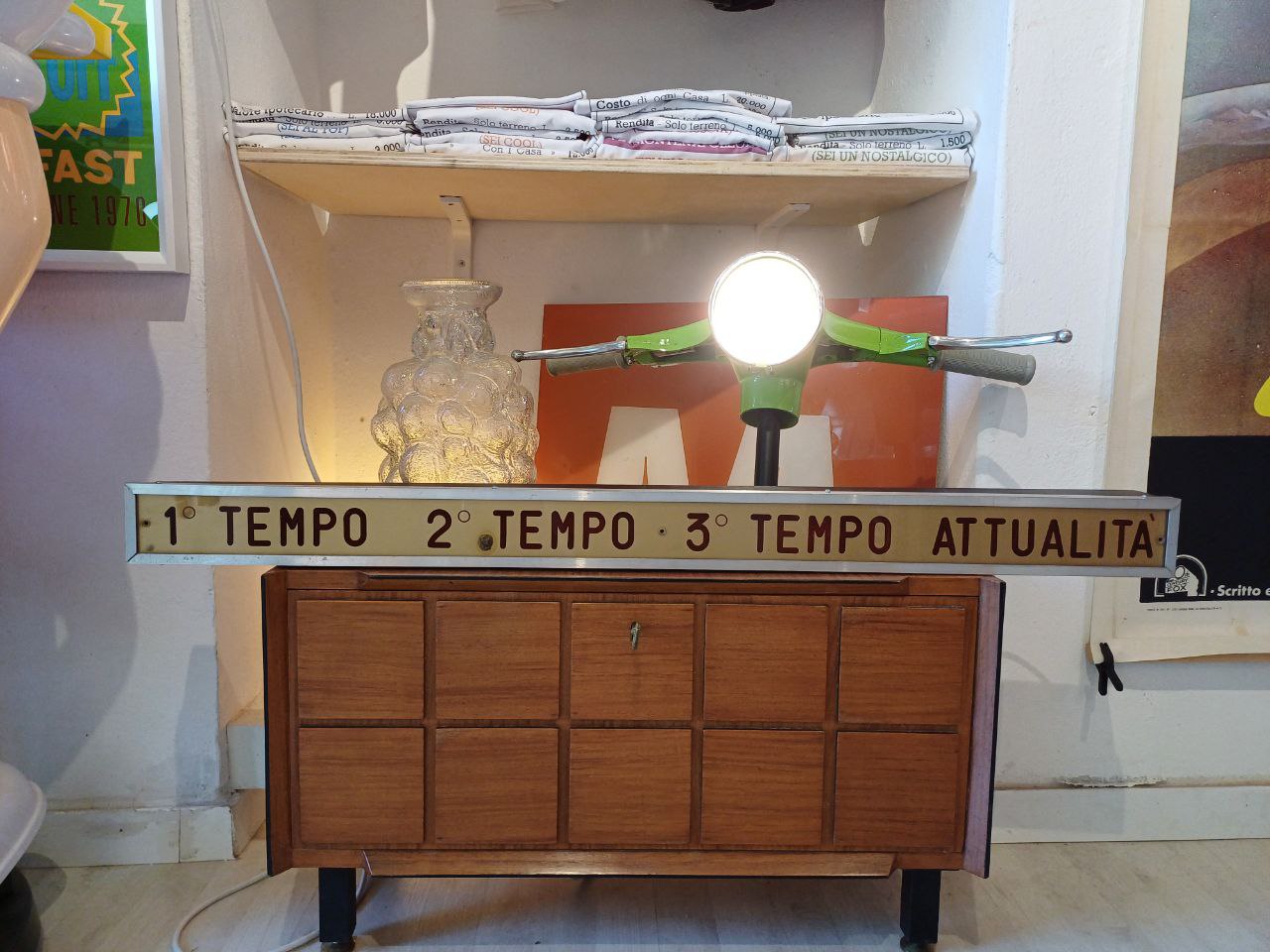 Insegna originale di cinema anni '80