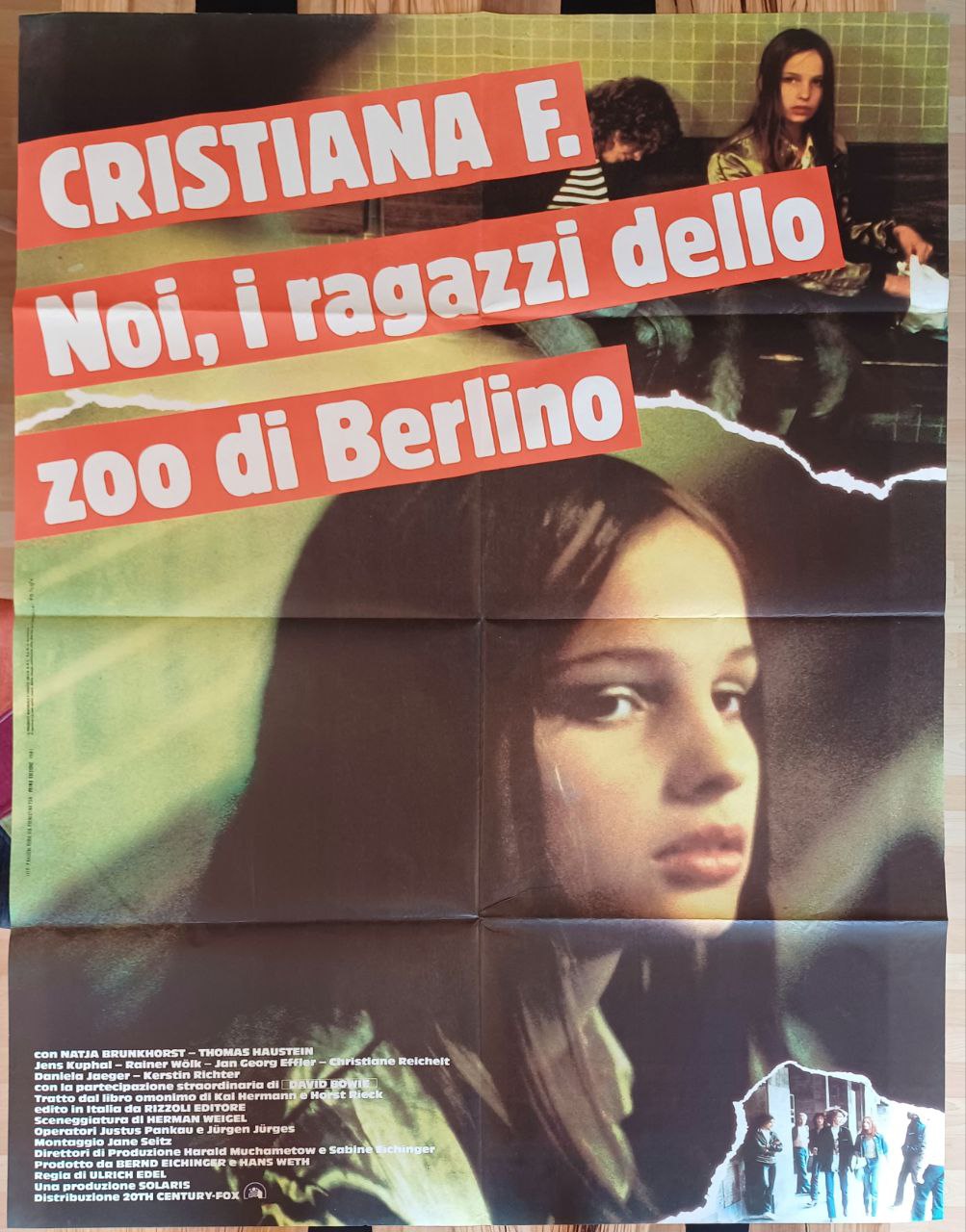 Manifesto originale di cinema - Cristiana F. - Noi, i ragazzi dello zoo di Berlino