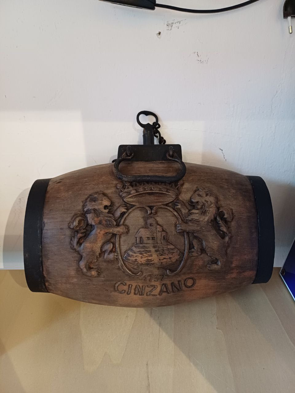 Botte pubblicitario Cinzano in legno
