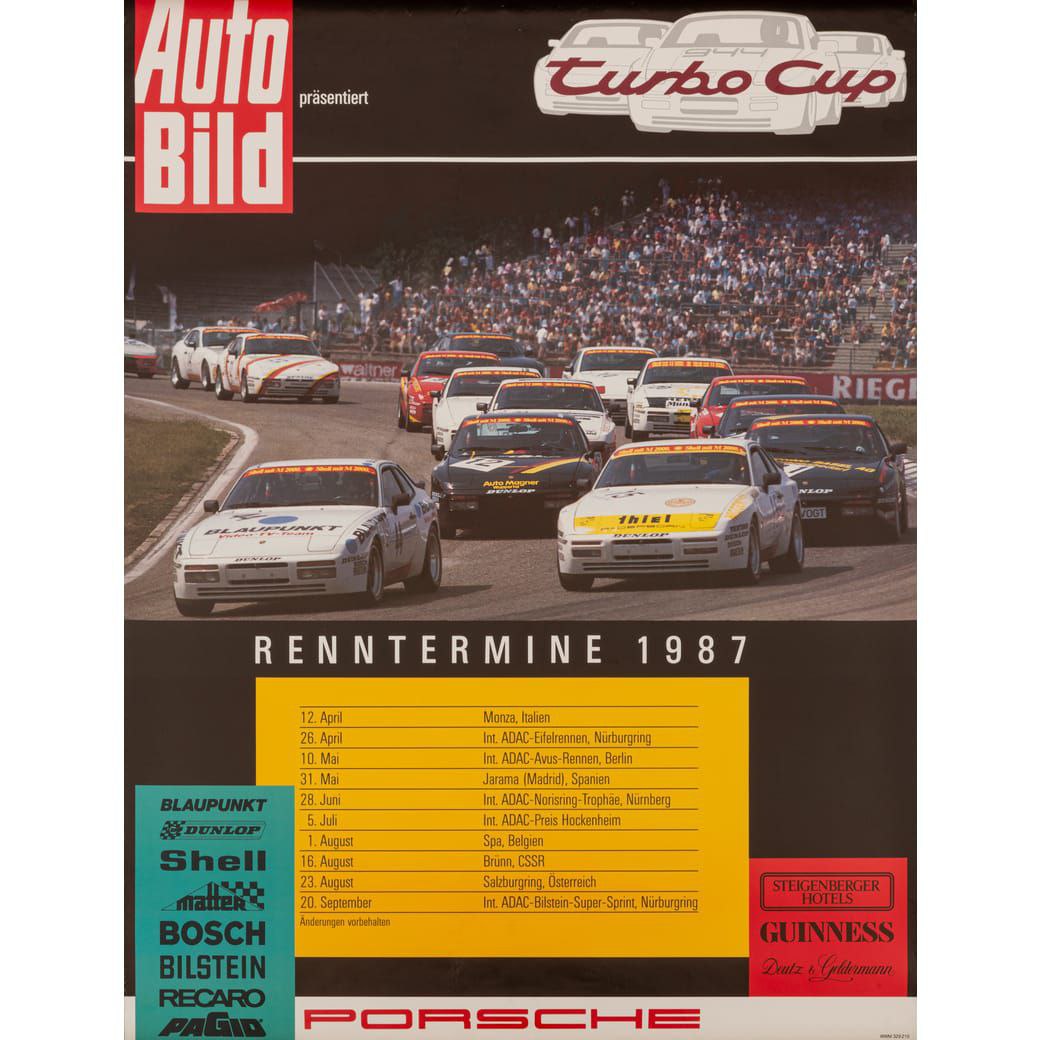 Manifesto originale pubblicitario - Porsche