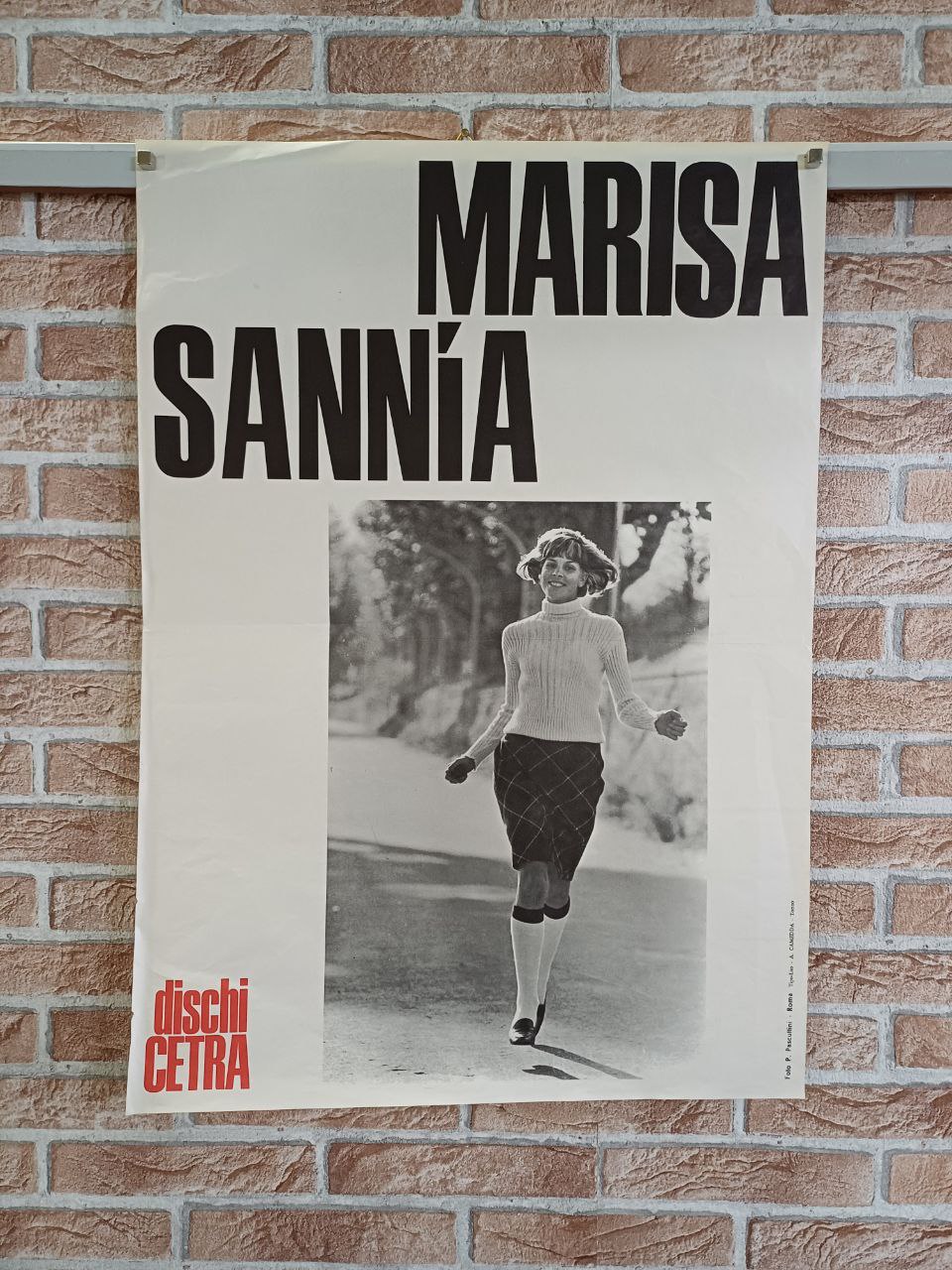 Manifesto originale pubblicitario - Marisa Sannia