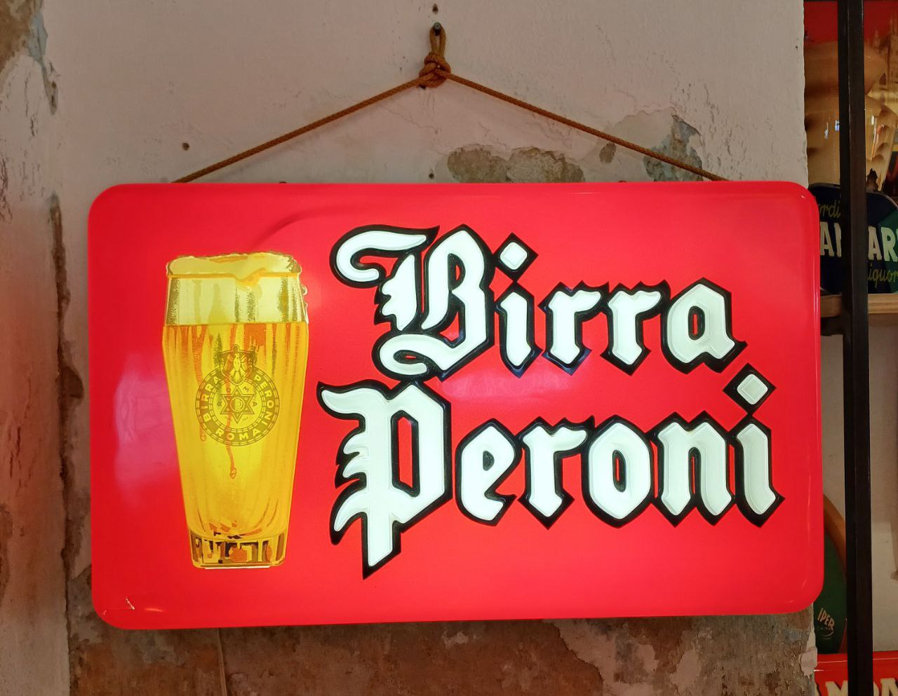 Insegna luminosa originale - Birra Peroni