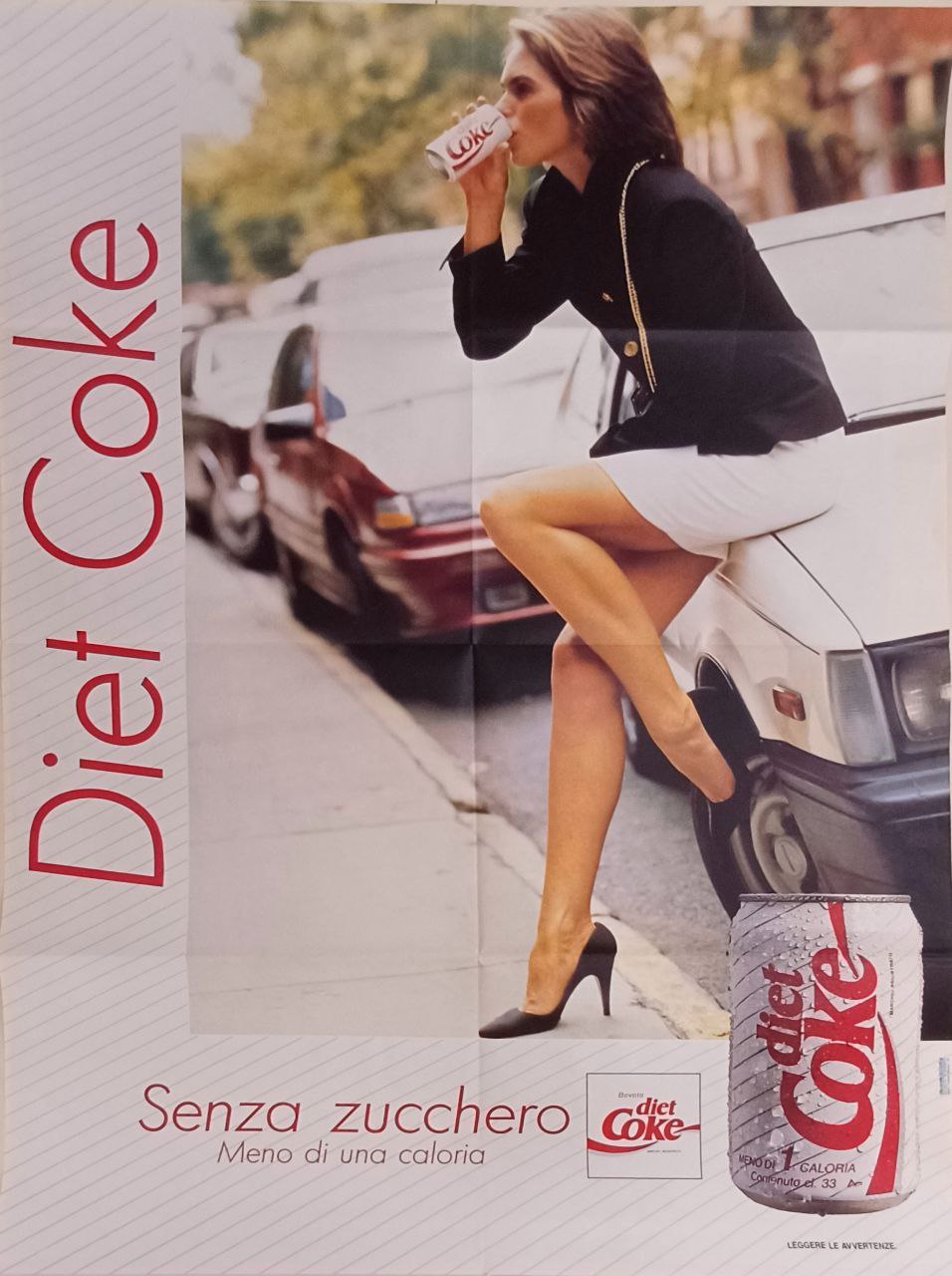 Manifesto originale pubblicitario - Diet coke