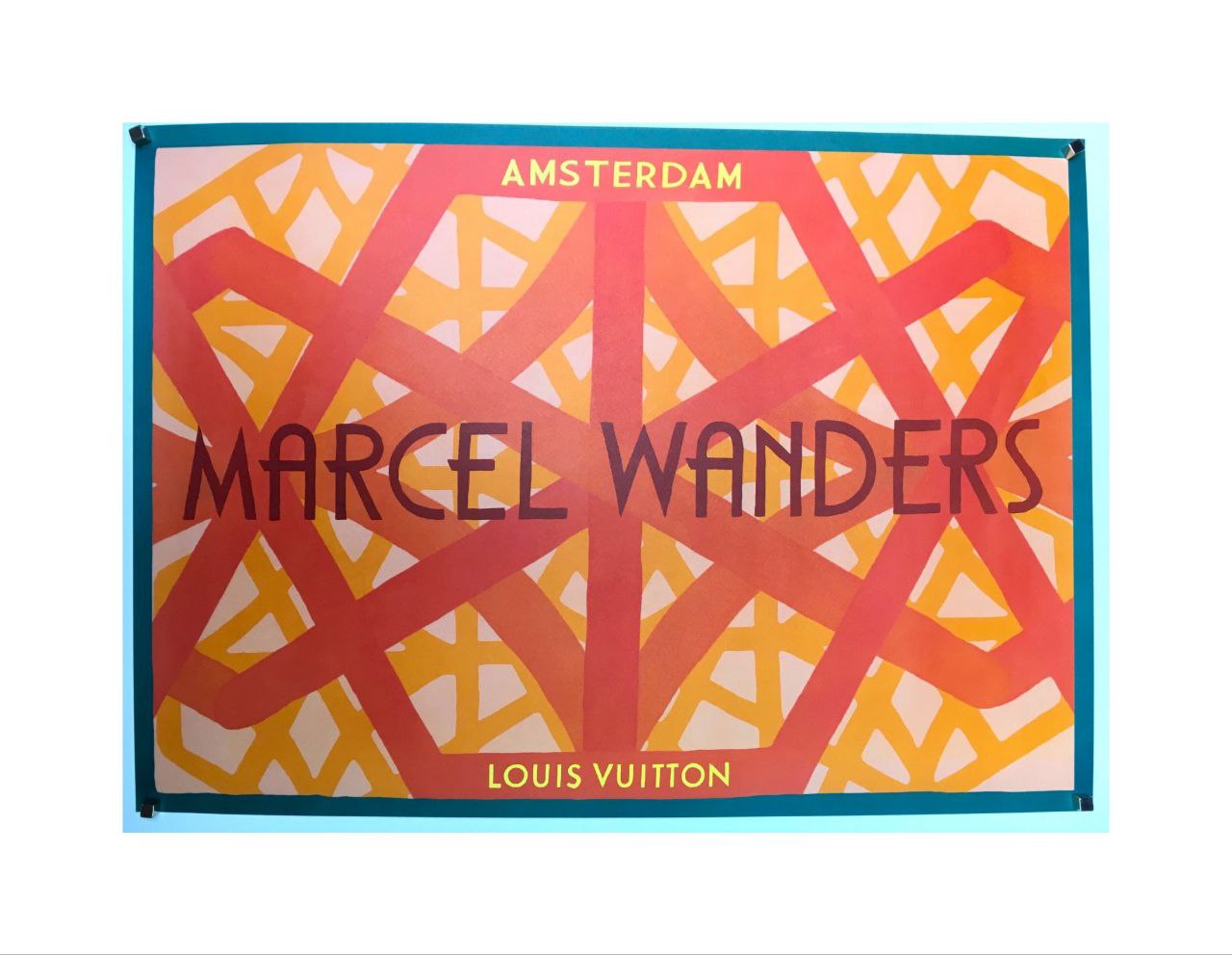 Manifesto originale pubblicitario - Louis Vuitton Amsterdam Diamond Screen