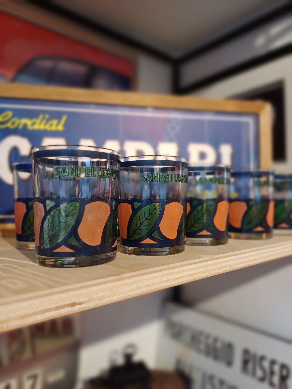 N. 8 Bicchieri pubblicitari San Pellegrino