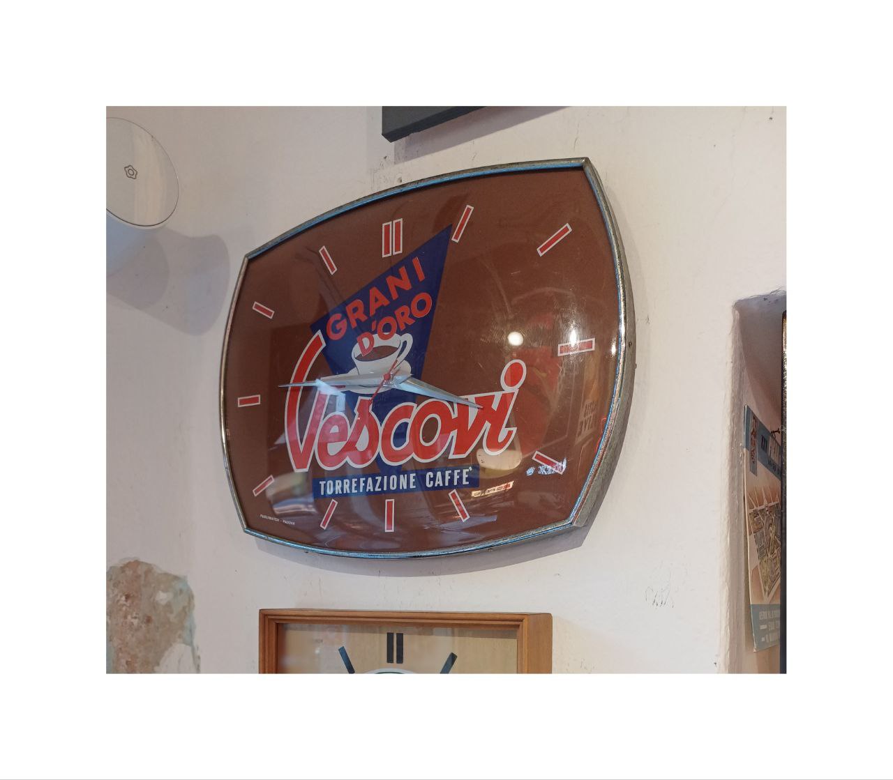Orologio pubblicitario - Caffè Vescovi Padova