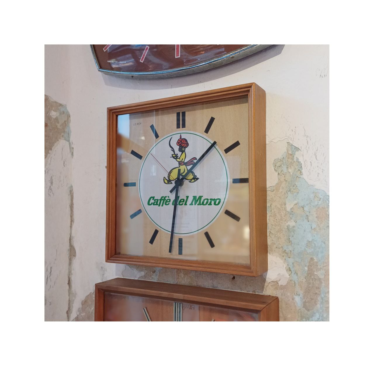 Orologio pubblicitario - Caffè del Moro Bolzano