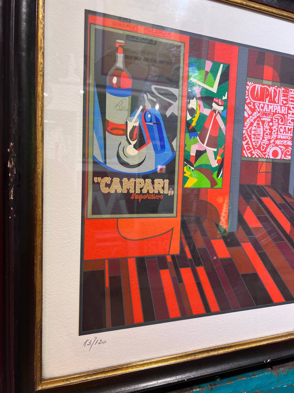 Serigrafia per Campari Milano, Ugo Nespolo