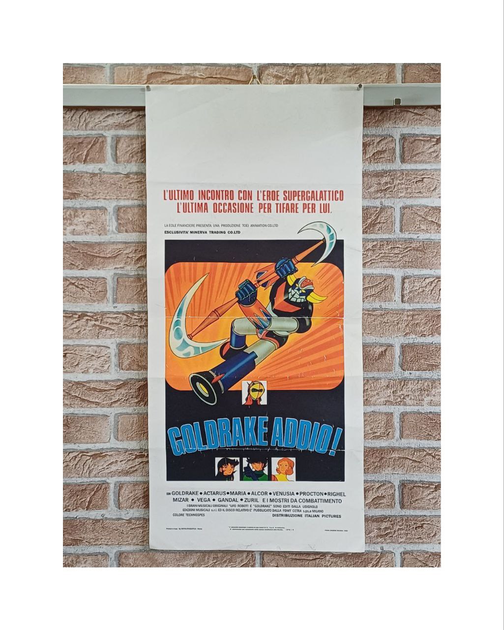 Locandina originale di cinema - Goldrake Addio!