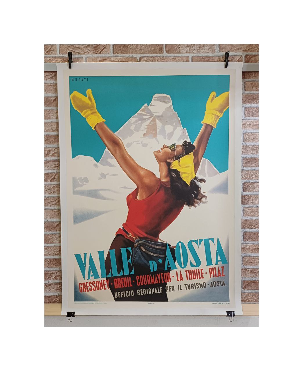 Manifesto originale pubblicitario - Valle d'Aosta
