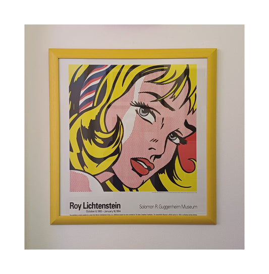 Manifesto originale pubblicitario - Roy Lichtenstein - Guggenheim