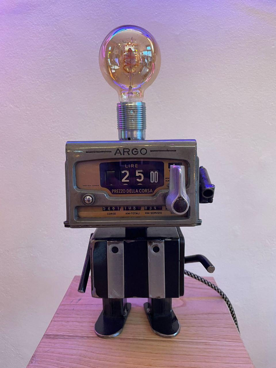 Lampada Robot - Tassametro Argo