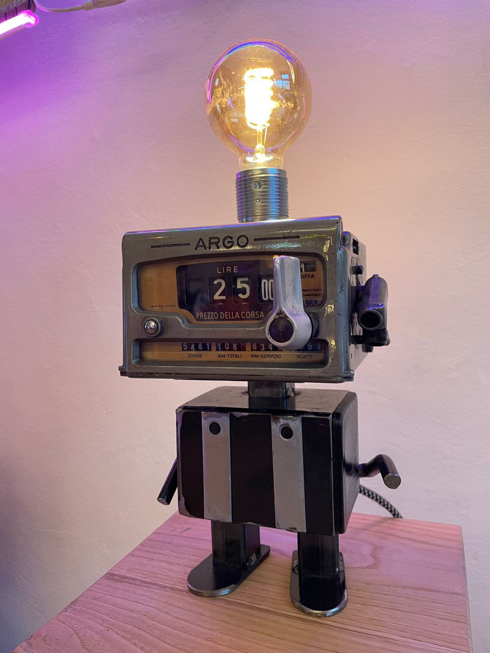 Lampada Robot - Tassametro Argo